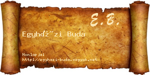 Egyházi Buda névjegykártya
